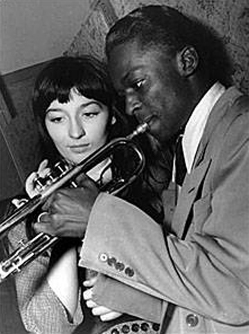Miles Davis and French actress Juliette Greco (1949)