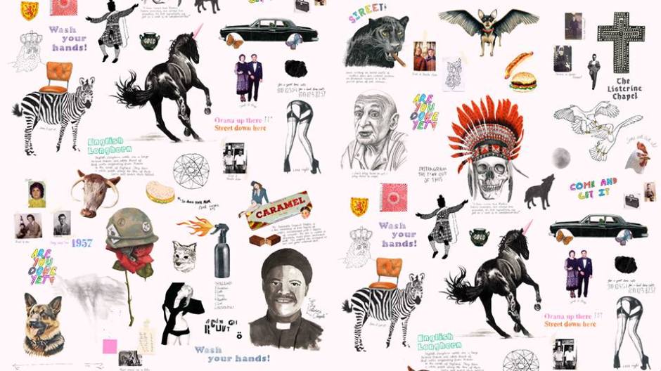 Specially made wall-paper at Street_ADL