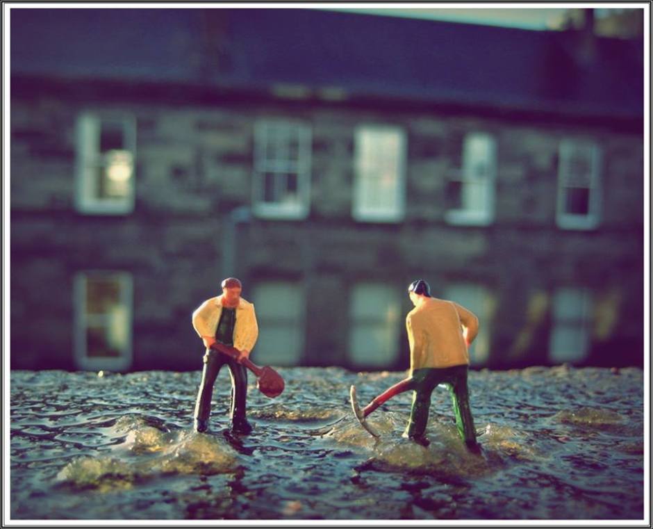 Collecting for the slush fund.